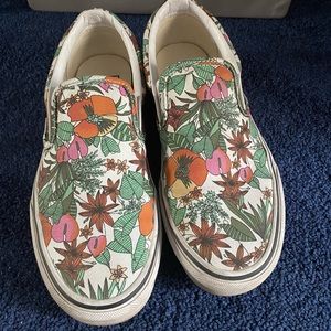 Floral Slip on Vans